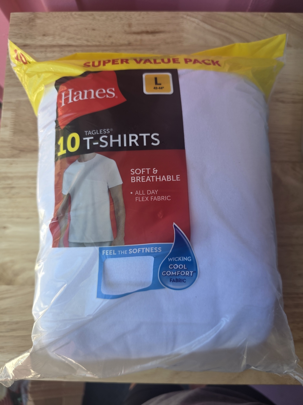 Hanes White Kids Short Sleeve Tee Pack - 10 Pack